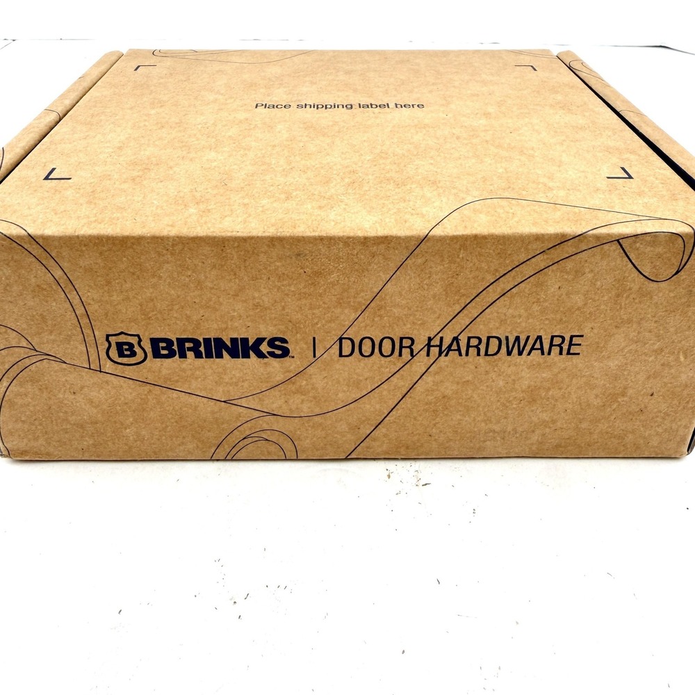 BRINKS Door Hardware Keyed Entry Lever Contemporary Matte Black Finish E2417-122 - Picture 2 of 2